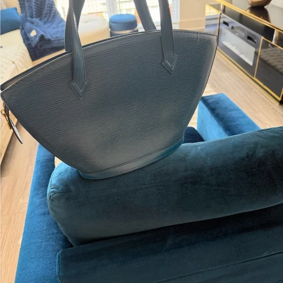 Louis Vuitton Teal Tote Bag - Picture 4 of 5